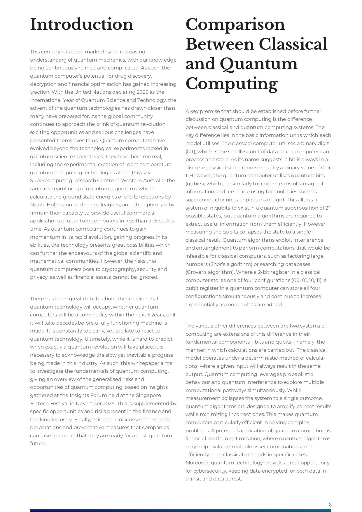 In A Superposition Disentangling Quantum Computing